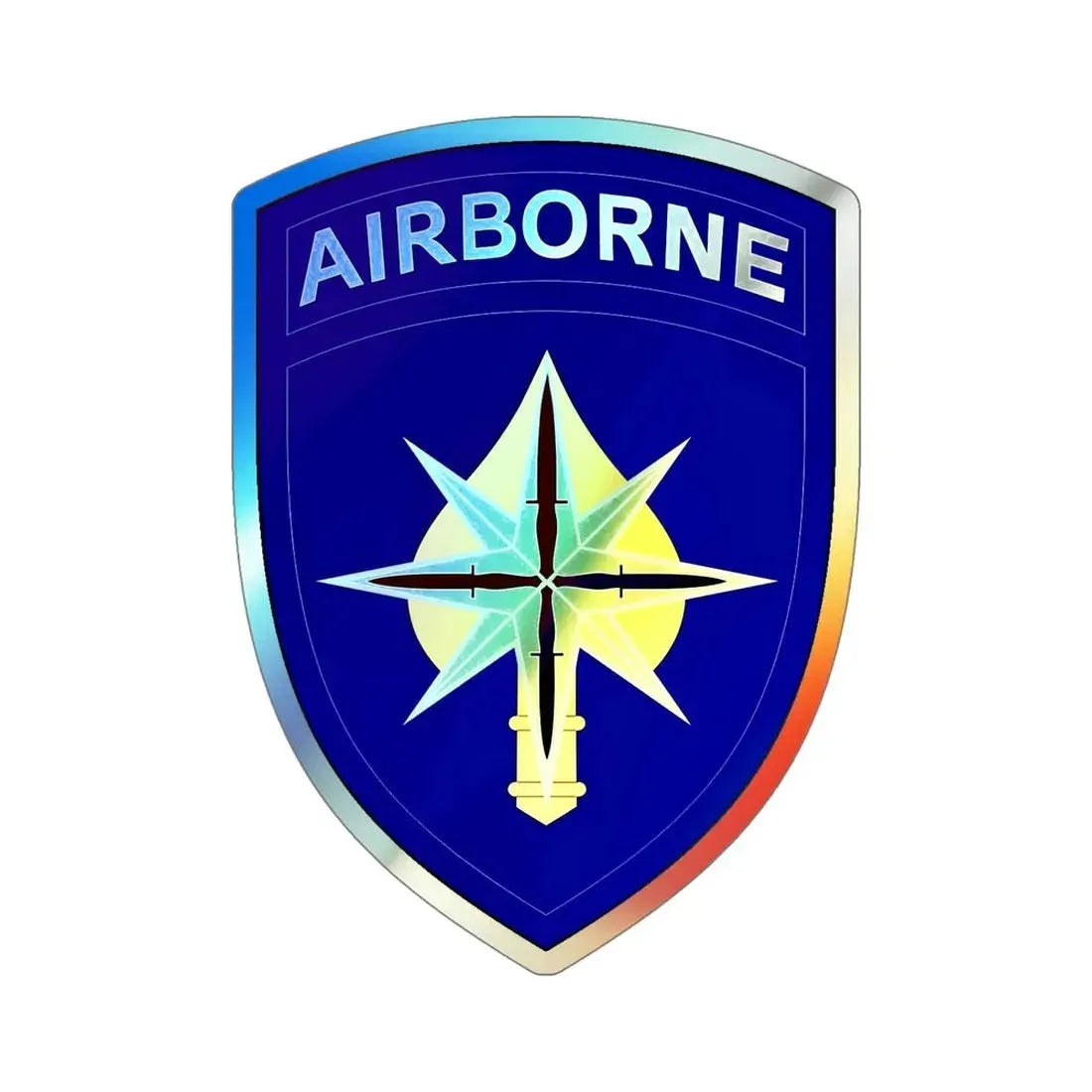 USAE Special Operations Command North (U.S. Army) Holographic STICKER Die-Cut Vinyl Decal 5 Inch Holographic - The Sticker Space