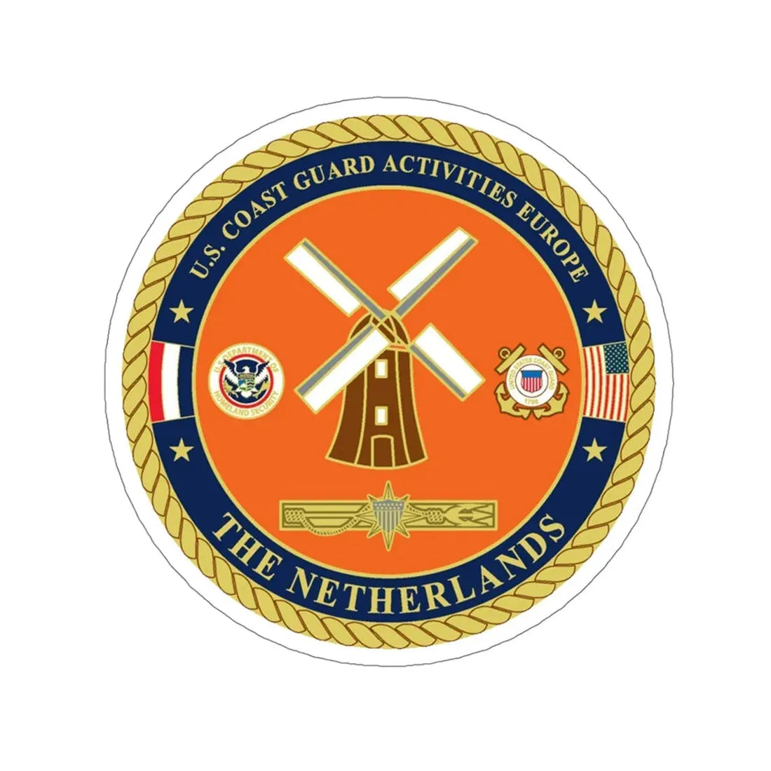 USCG ACTEURO The Netherlands (U.S. Coast Guard) STICKER Vinyl Die-Cut Decal 5 Inch - The Sticker Space