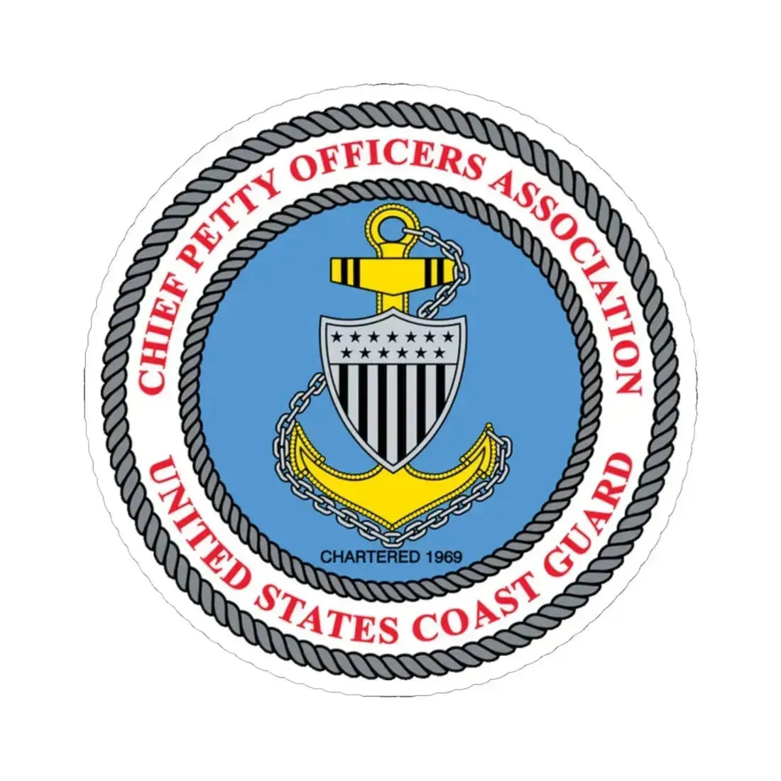 USCG CPOA (U.S. Coast Guard) STICKER Vinyl Kiss-Cut Decal - The Sticker Space