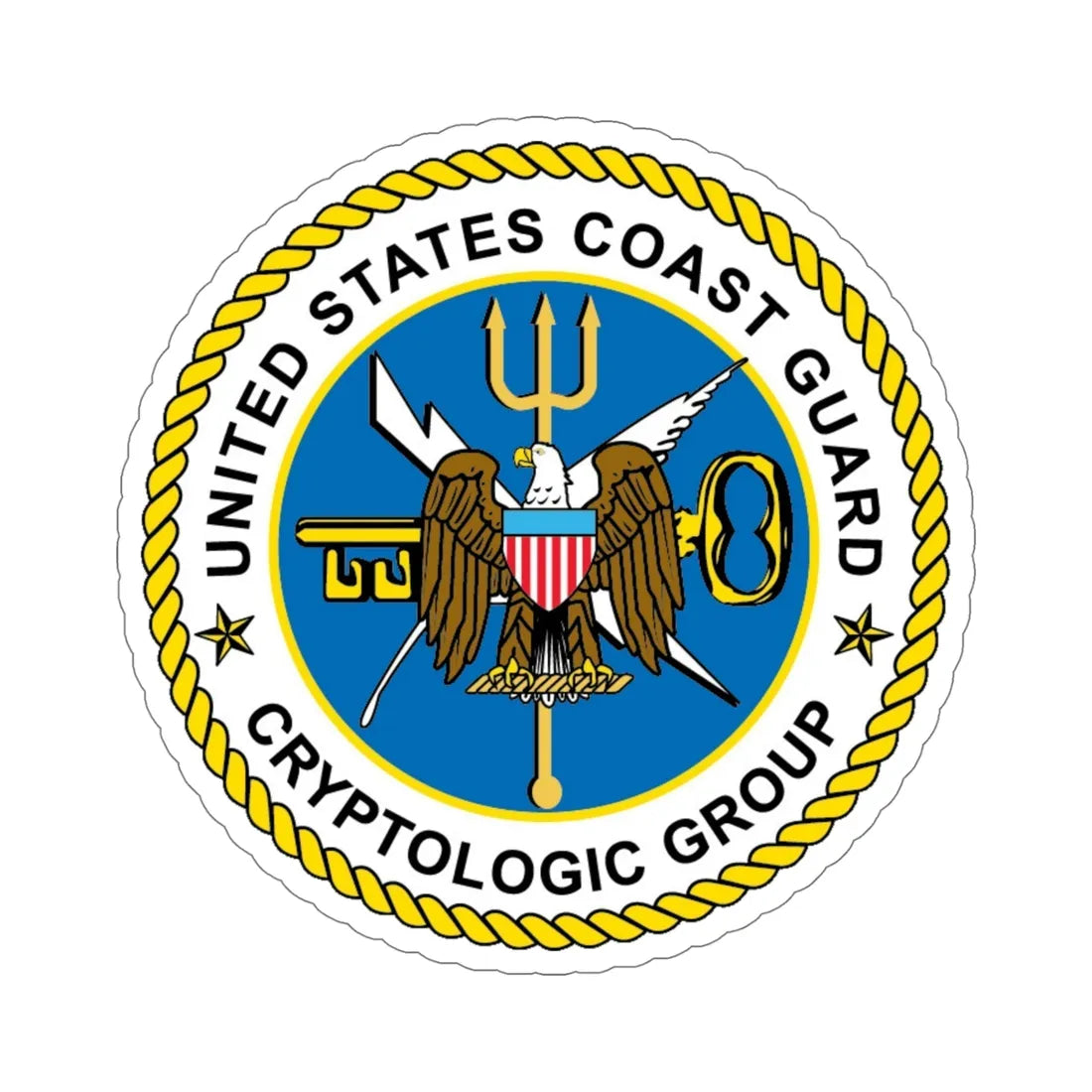 USCG Cryptologic Group (U.S. Coast Guard) STICKER Vinyl Die-Cut Decal 5 Inch - The Sticker Space