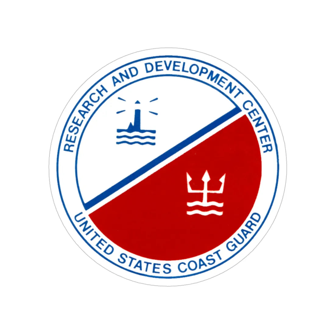 USCG Research And Development Center (U.S. Coast Guard) Transparent STICKER Die-Cut Vinyl Decal 5 Inch - The Sticker Space
