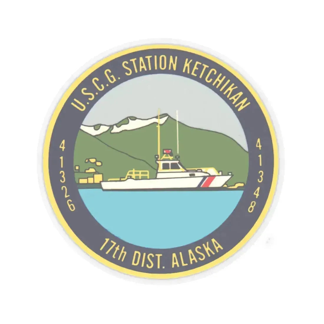 USCG Station Ketchikan 17th Dist (U.S. Coast Guard) STICKER Vinyl Kiss-Cut Decal - The Sticker Space