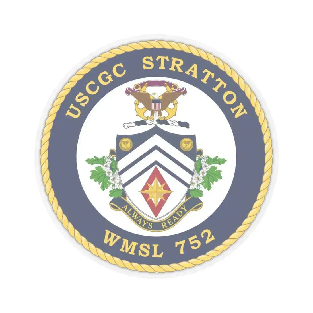 USCG Stratton WMSL 752 (U.S. Coast Guard) STICKER Vinyl Kiss-Cut Decal - The Sticker Space