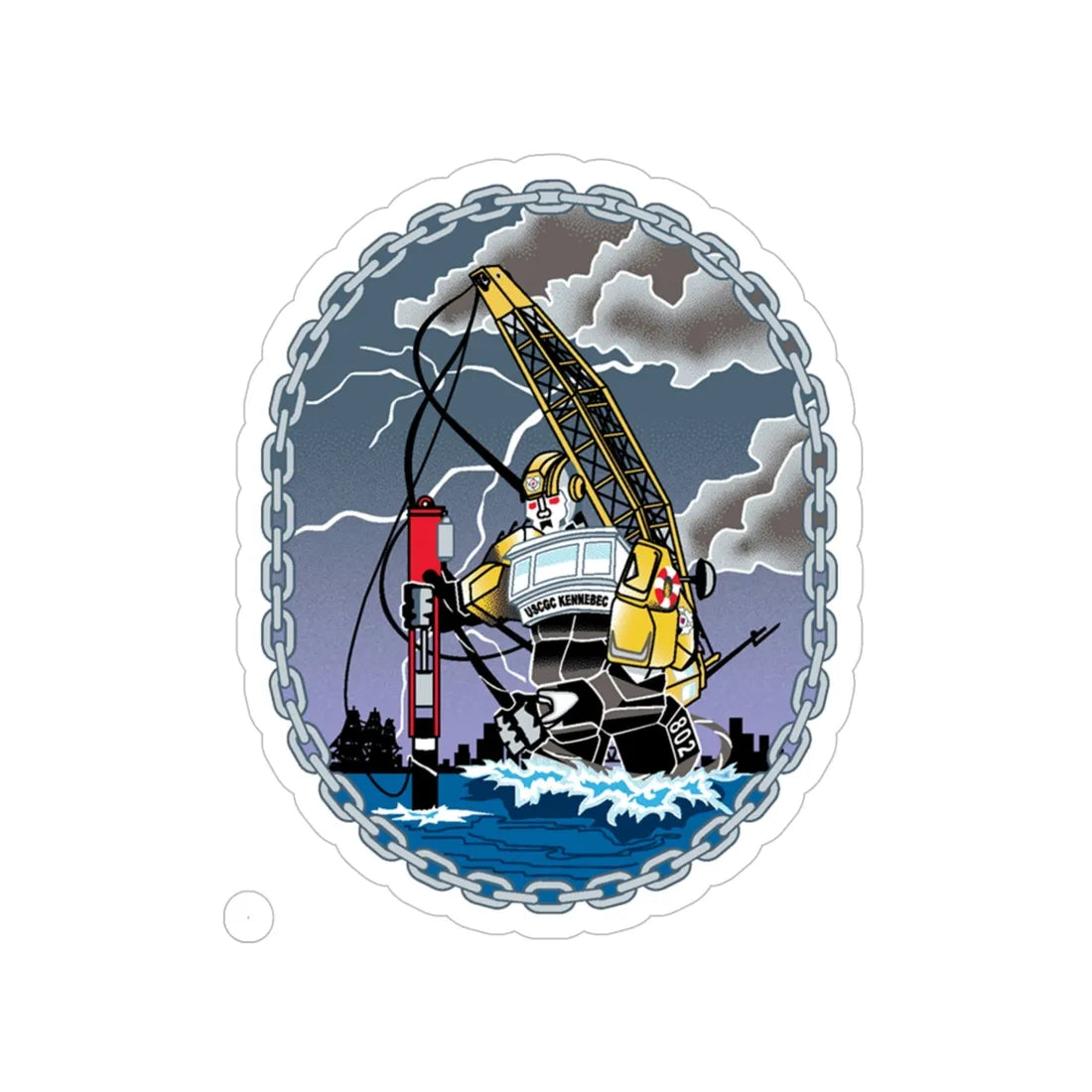 USCGC KENNEBEC (U.S. Coast Guard) Transparent STICKER Die-Cut Vinyl Decal 5 Inch - The Sticker Space