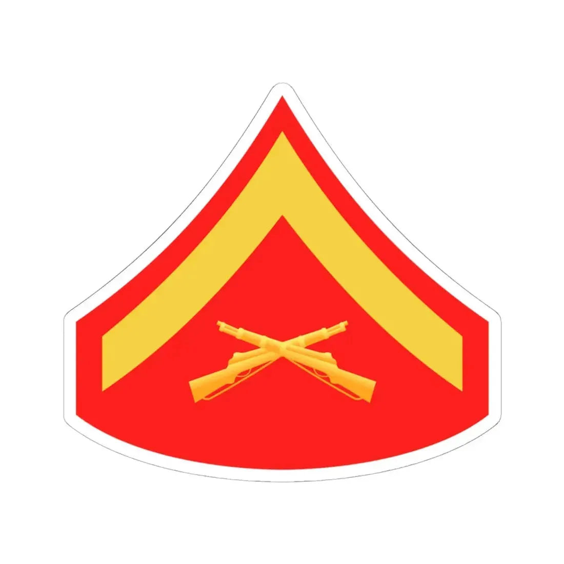 USMC E3 (USMC) STICKER Vinyl Kiss-Cut Decal 6 Inch White - The Sticker Space