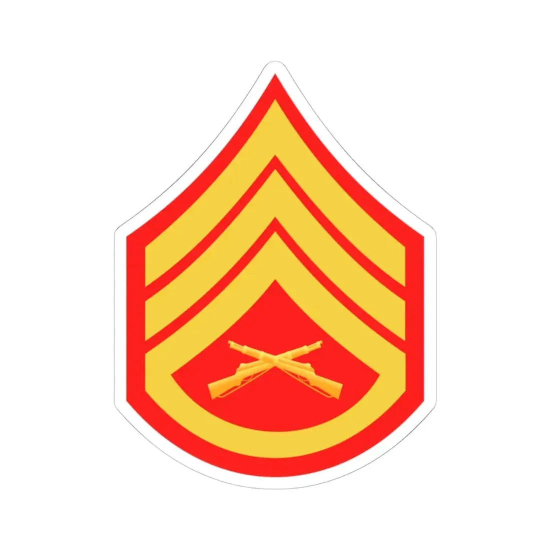 USMC E6 (USMC) STICKER Vinyl Kiss-Cut Decal 6 Inch White - The Sticker Space