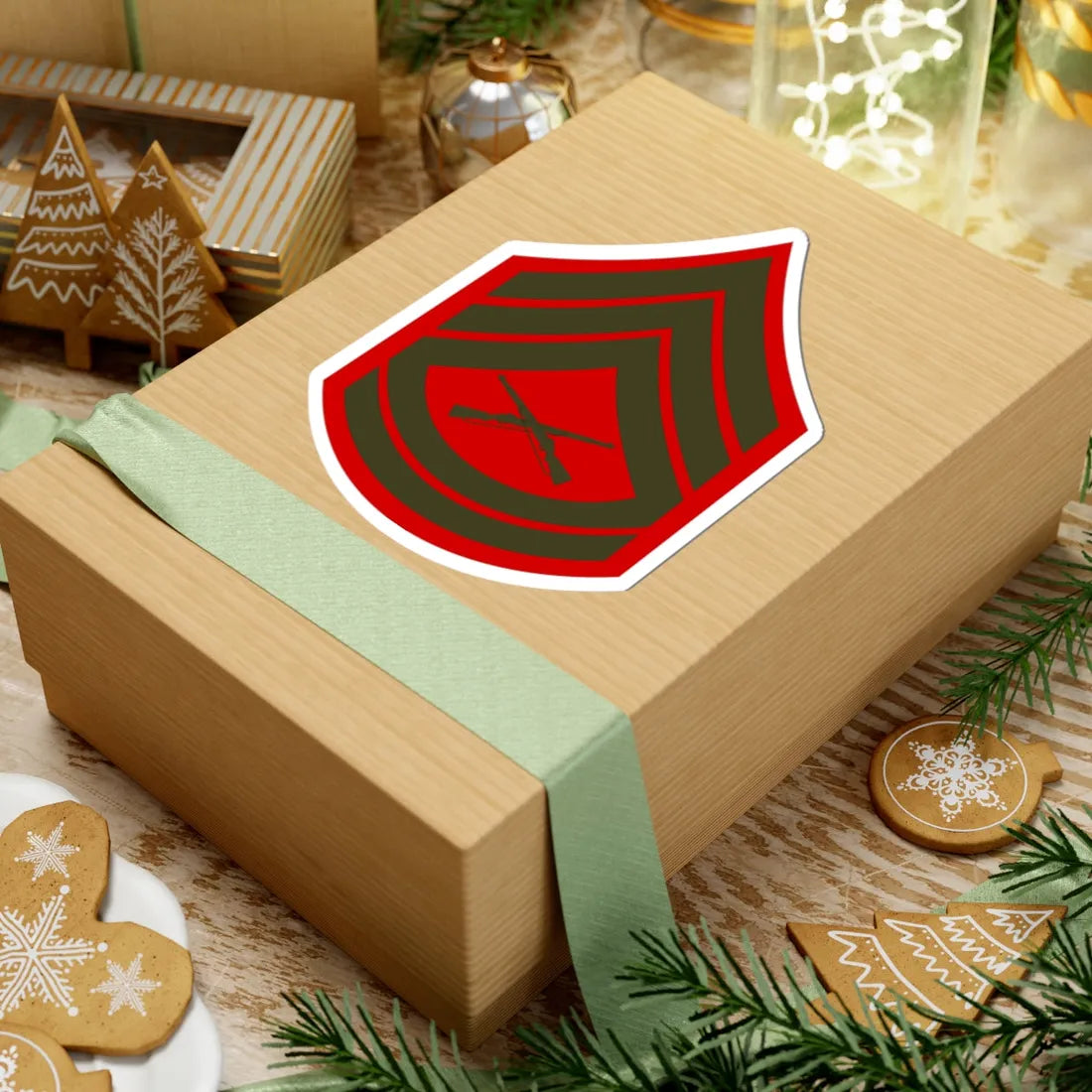 USMC E7 Service (United States) (Military Rank) STICKER Vinyl Kiss-Cut Decal - The Sticker Space