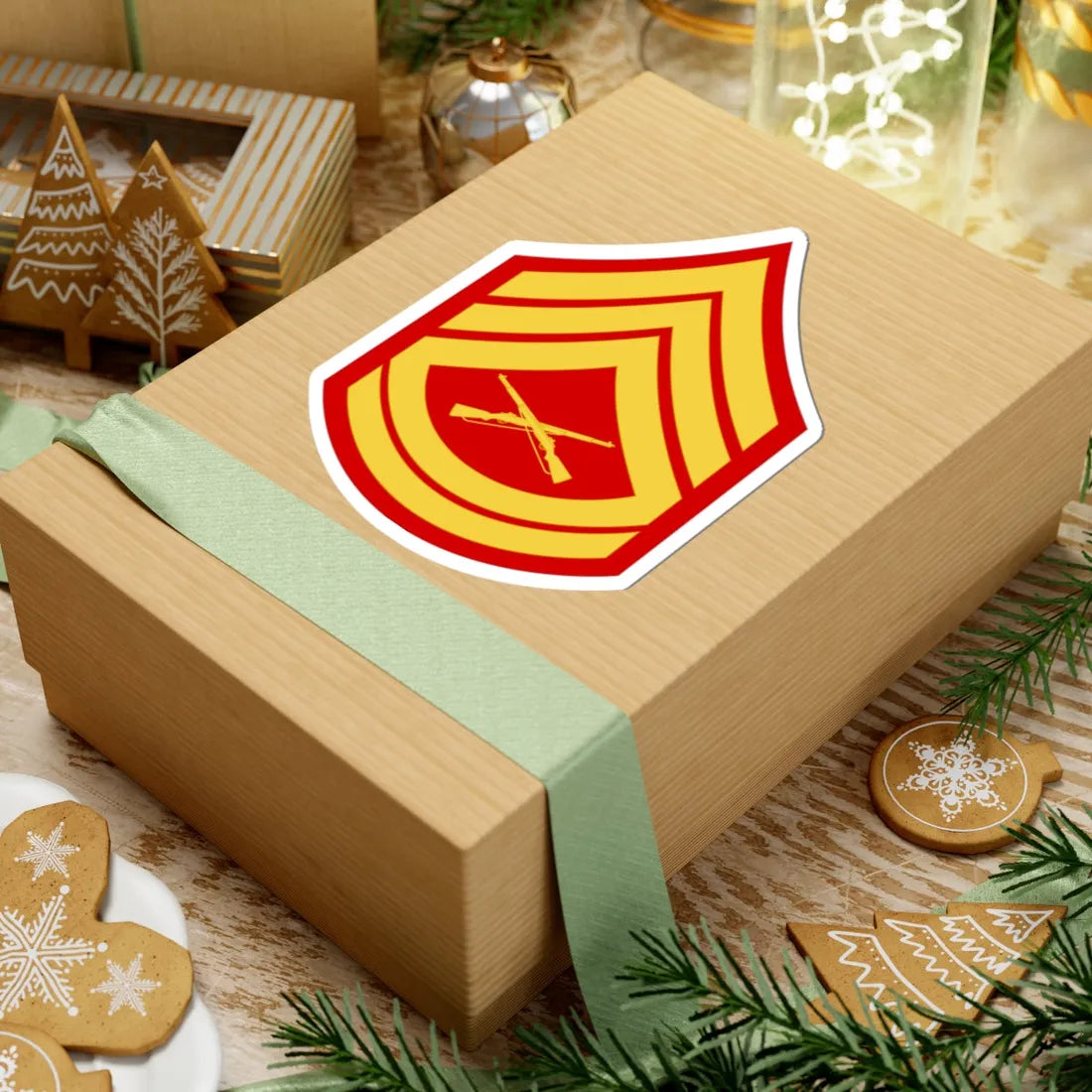 USMC E7 (United States) (Military Rank) STICKER Vinyl Kiss-Cut Decal - The Sticker Space