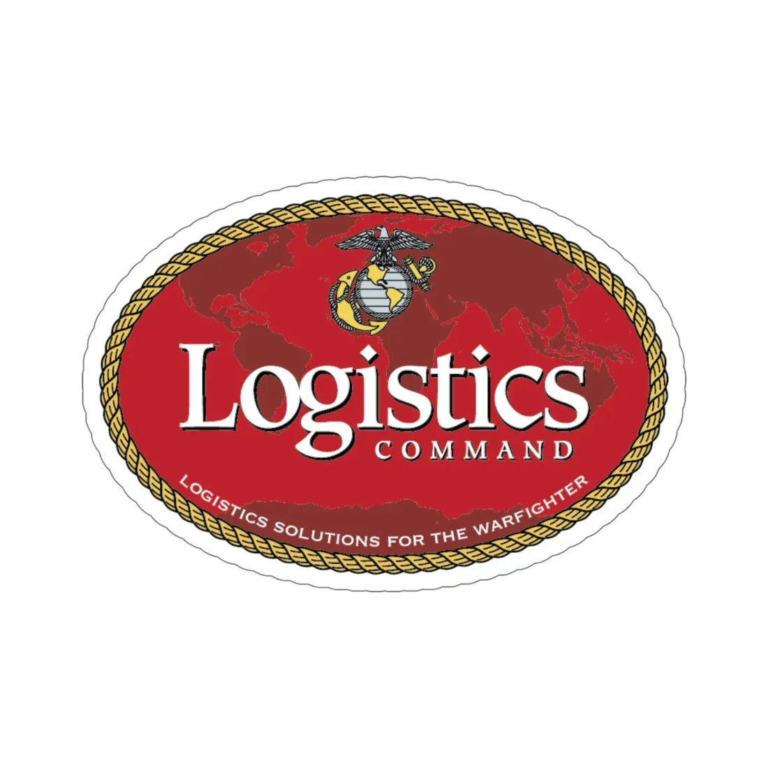 USMC Logistics Command (USMC) STICKER Vinyl Die-Cut Decal 5 Inch - The Sticker Space