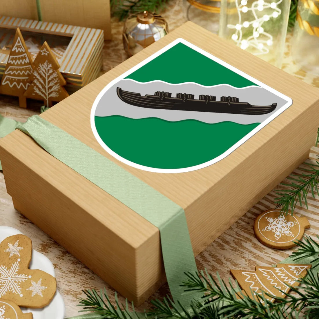 Utajärvi.vaakuna (Finland) (Coat of Arms) STICKER Vinyl Kiss-Cut Decal - The Sticker Space