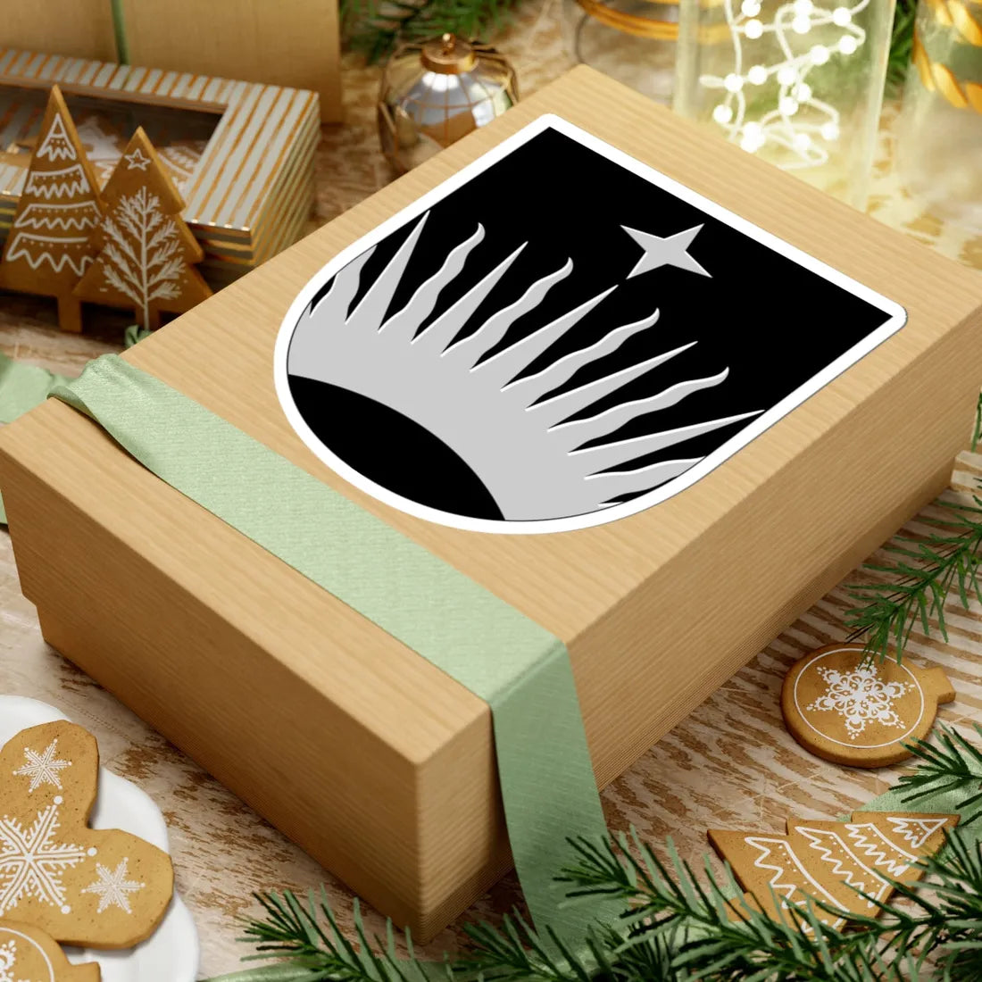 Utsjoki.vaakuna (Finland) (Coat of Arms) STICKER Vinyl Kiss-Cut Decal - The Sticker Space