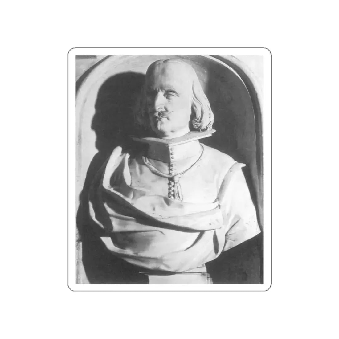 VACCARO, Lorenzo - Bust of Vincenzo Petra (Artwork) STICKER Vinyl Die-Cut Decal White Die-Cut 6 Inch - The Sticker Space