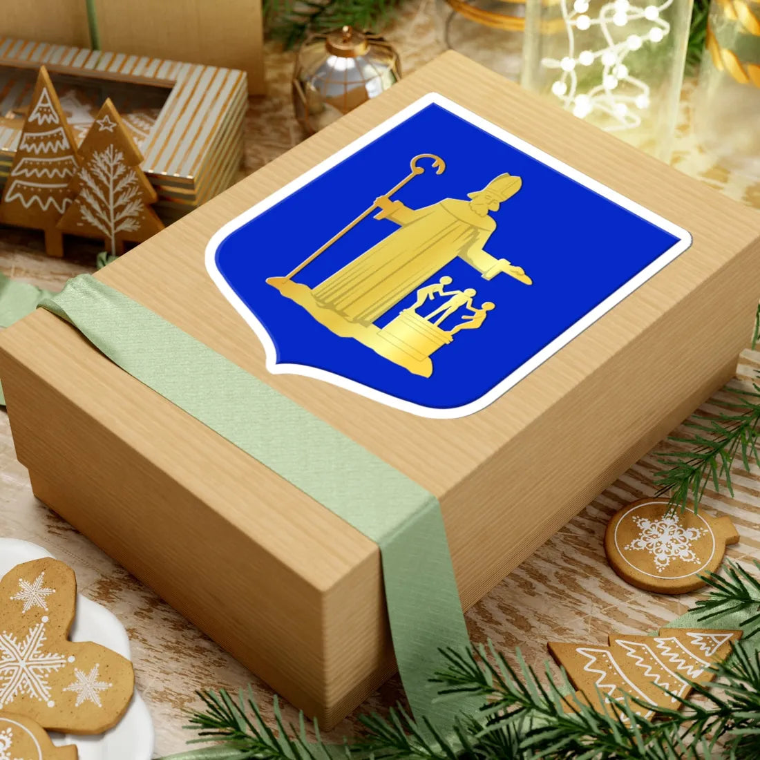 Valkenwaard wapen 1954 (Netherlands) (Coat of Arms) STICKER Vinyl Kiss-Cut Decal - The Sticker Space