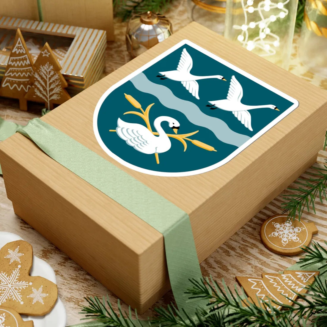 Vallensbæk Kommune coa (Denmark) (Coat of Arms) STICKER Vinyl Kiss-Cut Decal - The Sticker Space