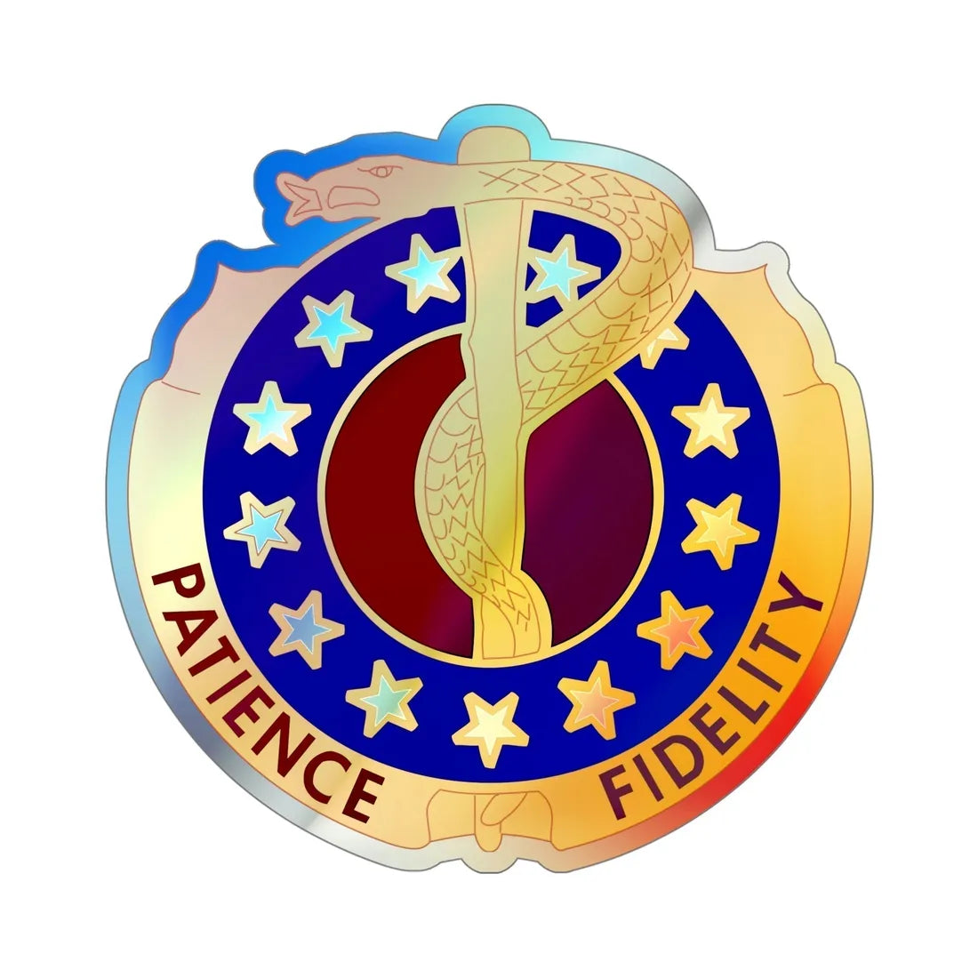 Valley Forge General Hospital (U.S. Army) Holographic STICKER Die-Cut Vinyl Decal 5 Inch Holographic - The Sticker Space