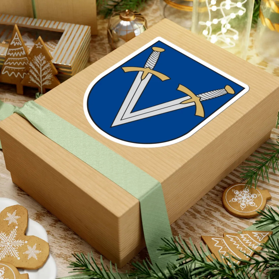 Vandžiogalos herbas (Lithuania) (Coat of Arms) STICKER Vinyl Kiss-Cut Decal - The Sticker Space