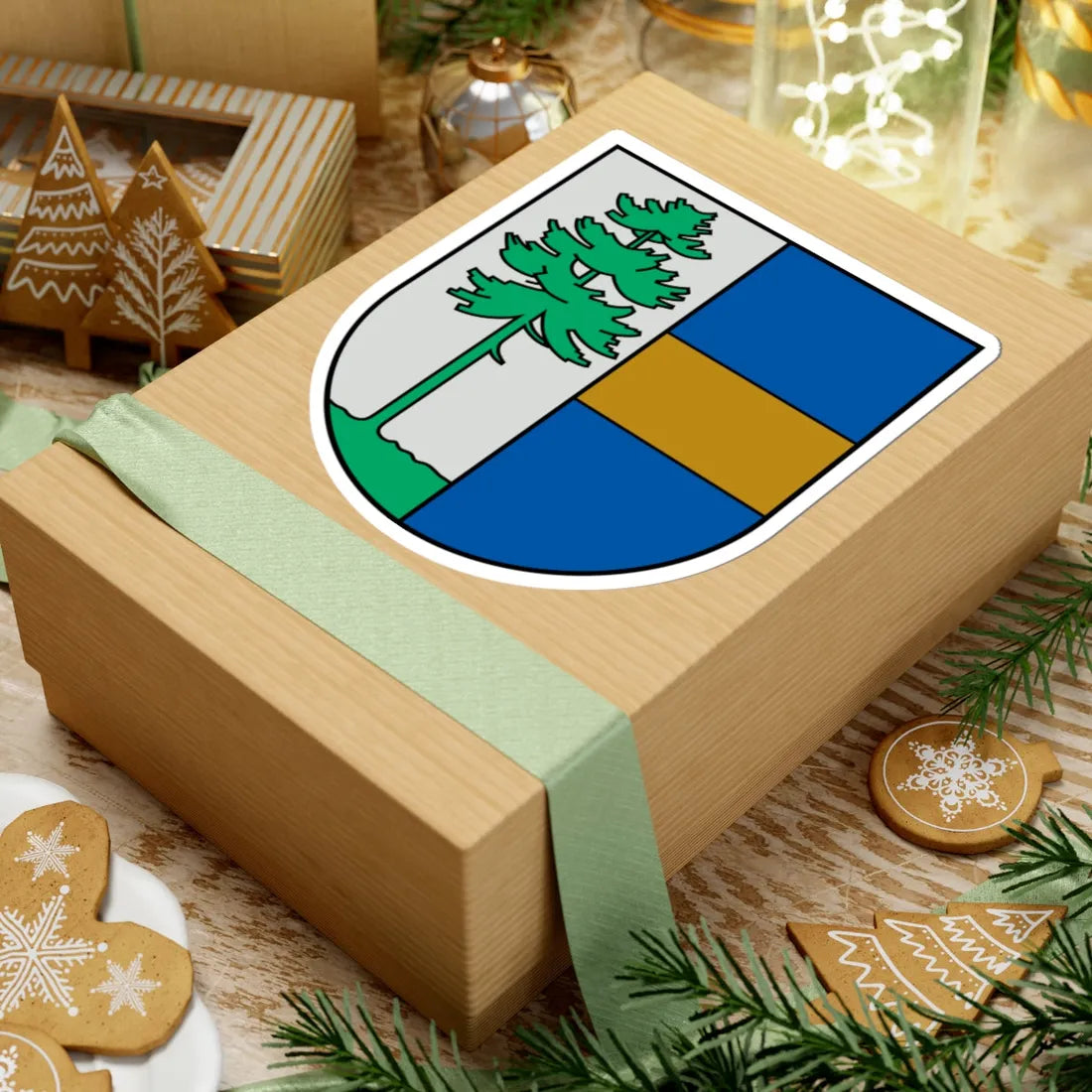 Vangazi COA (Latvia) (Coat of Arms) STICKER Vinyl Kiss-Cut Decal - The Sticker Space