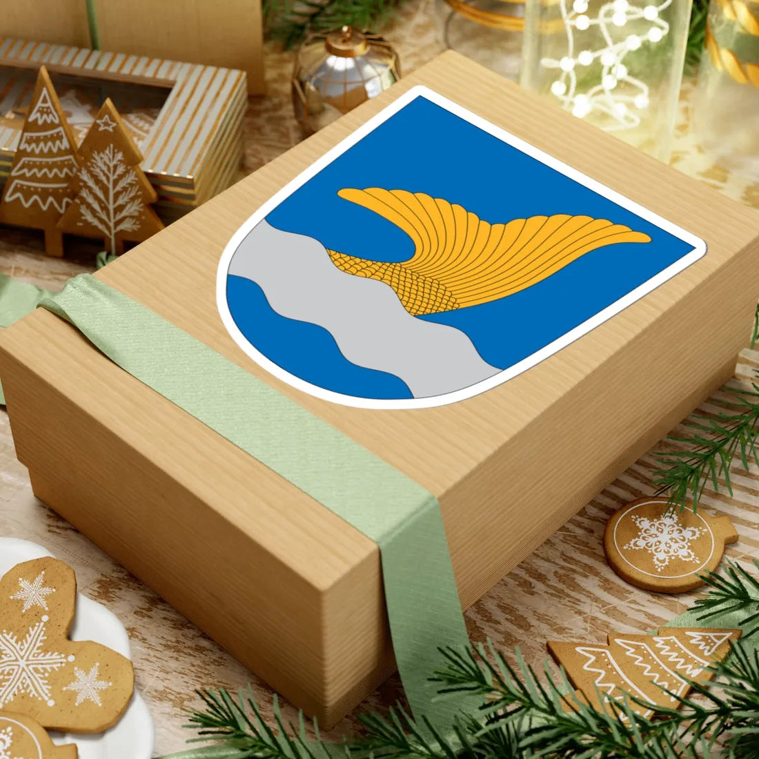 Vantaa.vaakuna (Finland) (Coat of Arms) STICKER Vinyl Kiss-Cut Decal - The Sticker Space