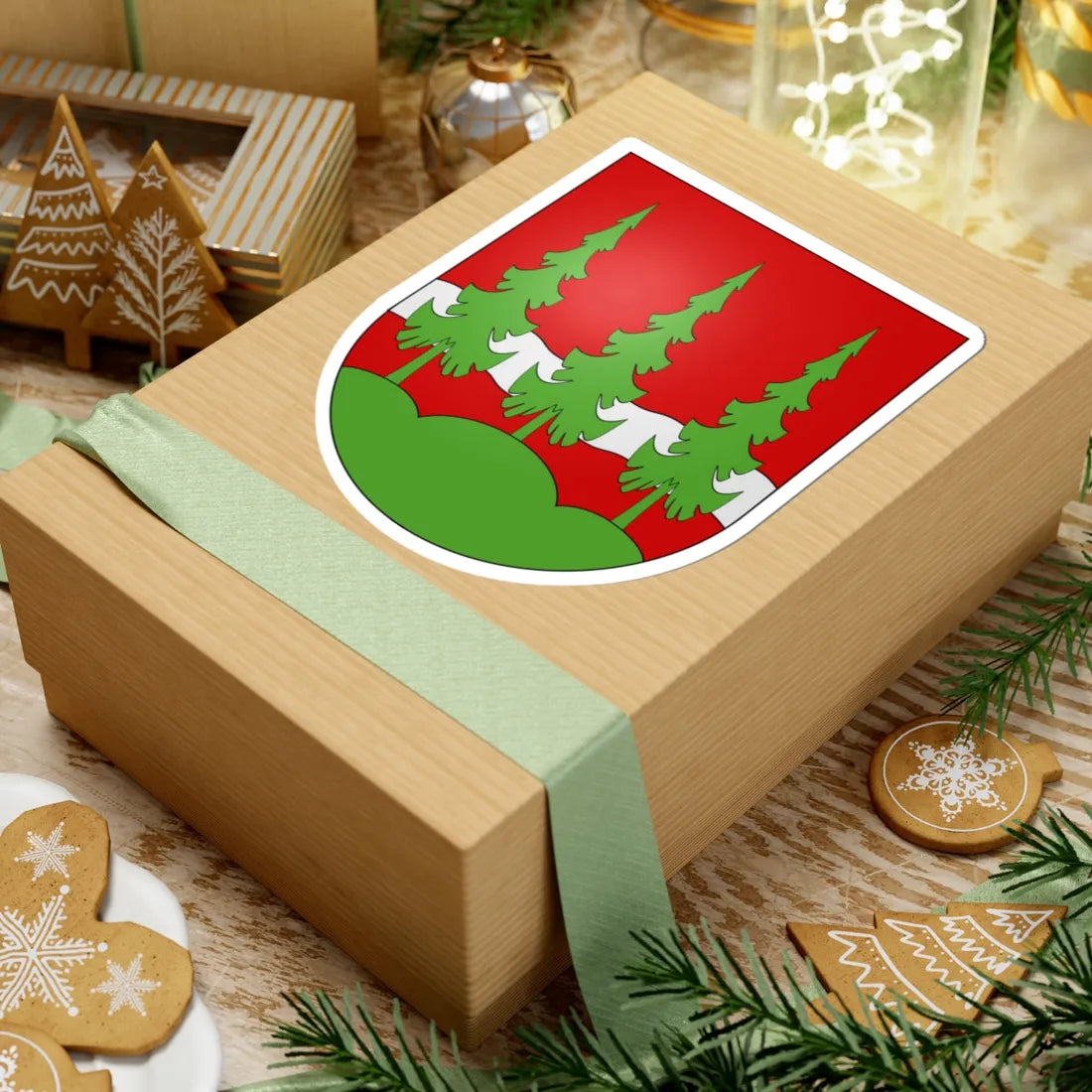 Vaulruz-coat of arms (Switzerland) (Coat of Arms) STICKER Vinyl Kiss-Cut Decal - The Sticker Space