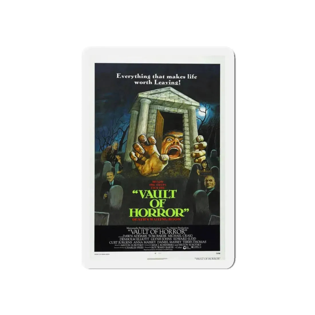 VAULT OF HORROR 1973 Movie Poster - Refrigerator Magnet 5 Inch - The Sticker Space