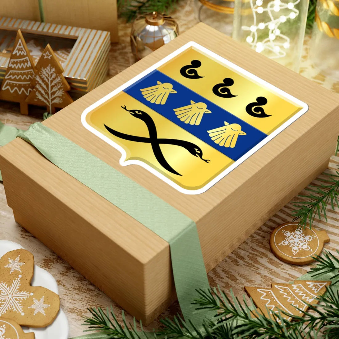 Vaux-sur-Sûre wapen (Belgium) (Coat of Arms) STICKER Vinyl Kiss-Cut Decal - The Sticker Space