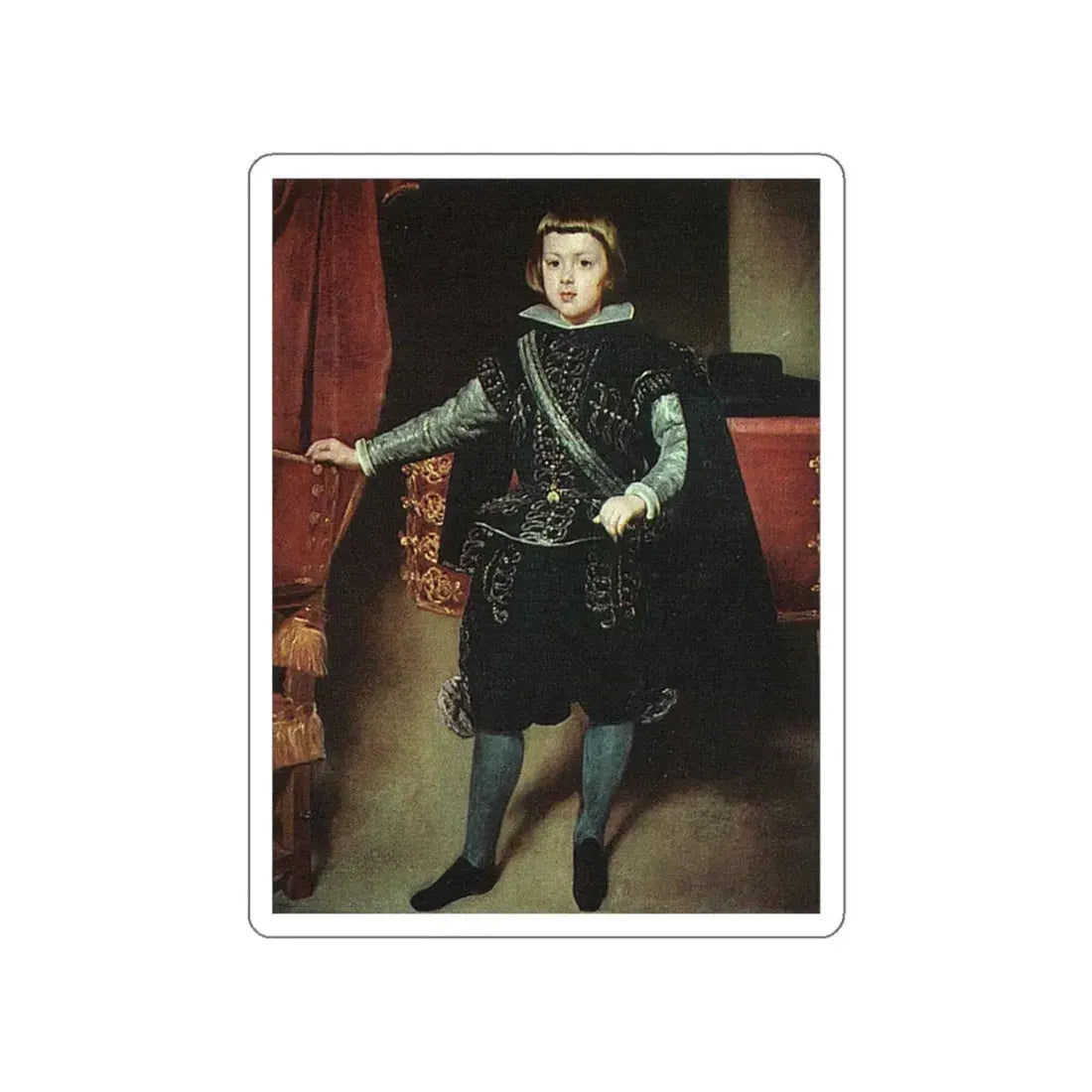 VELAZQUEZ, Diego Rodriguez de Silva y - Don Balthasar Carlos (Artwork) STICKER Vinyl Die-Cut Decal White Die-Cut 6 Inch - The Sticker Space