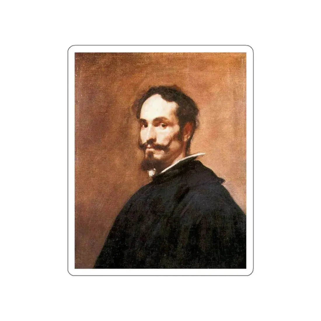 VELAZQUEZ, Diego Rodriguez de Silva y - Portrait of a Man (Artwork) STICKER Vinyl Die-Cut Decal White Die-Cut 6 Inch - The Sticker Space