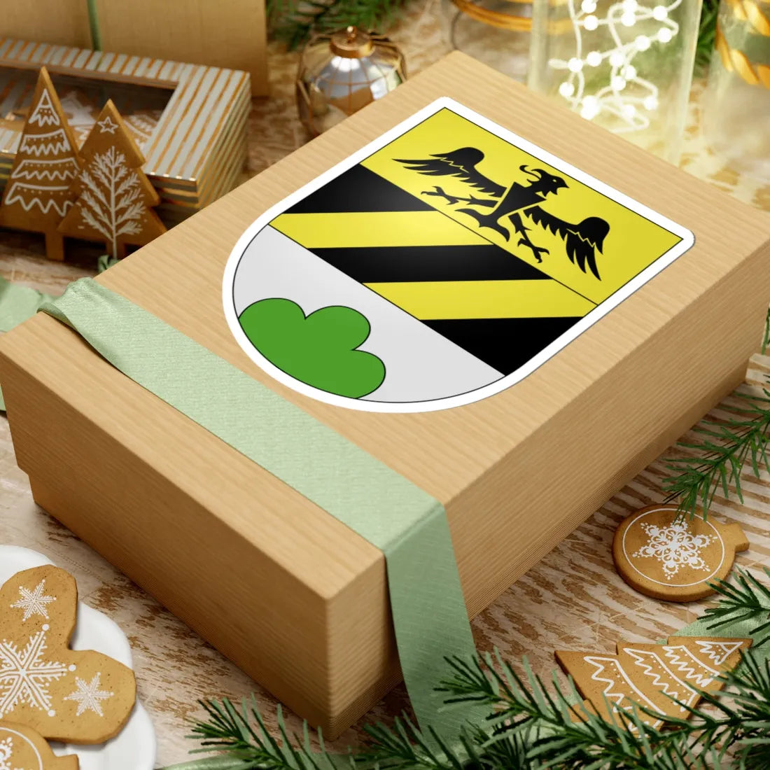 Vergeletto-coat of arms (Switzerland) (Coat of Arms) STICKER Vinyl Kiss-Cut Decal - The Sticker Space