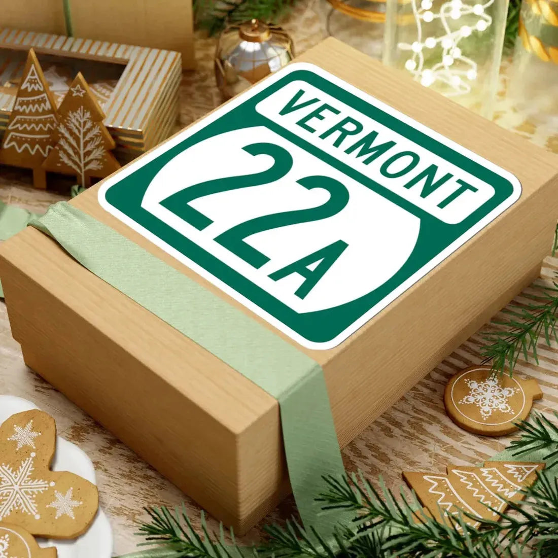Vermont 22A (Vermont) (Road Sign) STICKER Vinyl Kiss-Cut Decal - The Sticker Space