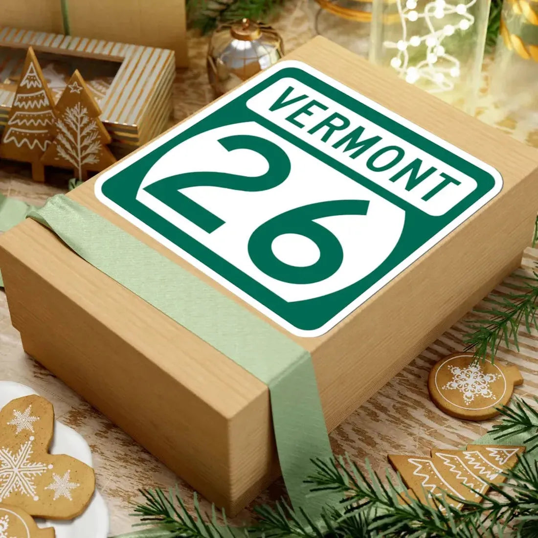 Vermont 26 (Vermont) (Road Sign) STICKER Vinyl Kiss-Cut Decal - The Sticker Space