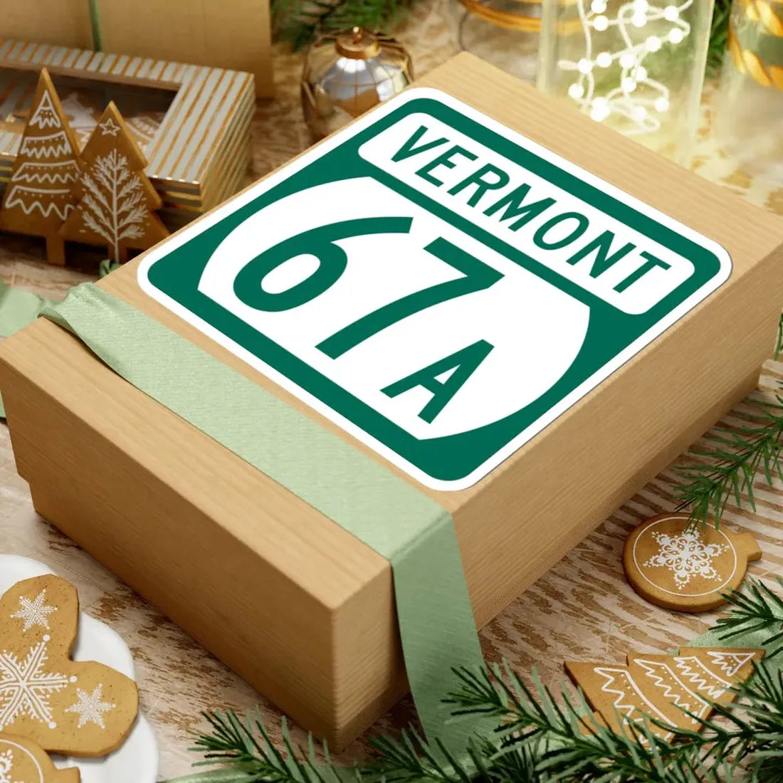 Vermont 67A (Vermont) (Road Sign) STICKER Vinyl Kiss-Cut Decal - The Sticker Space