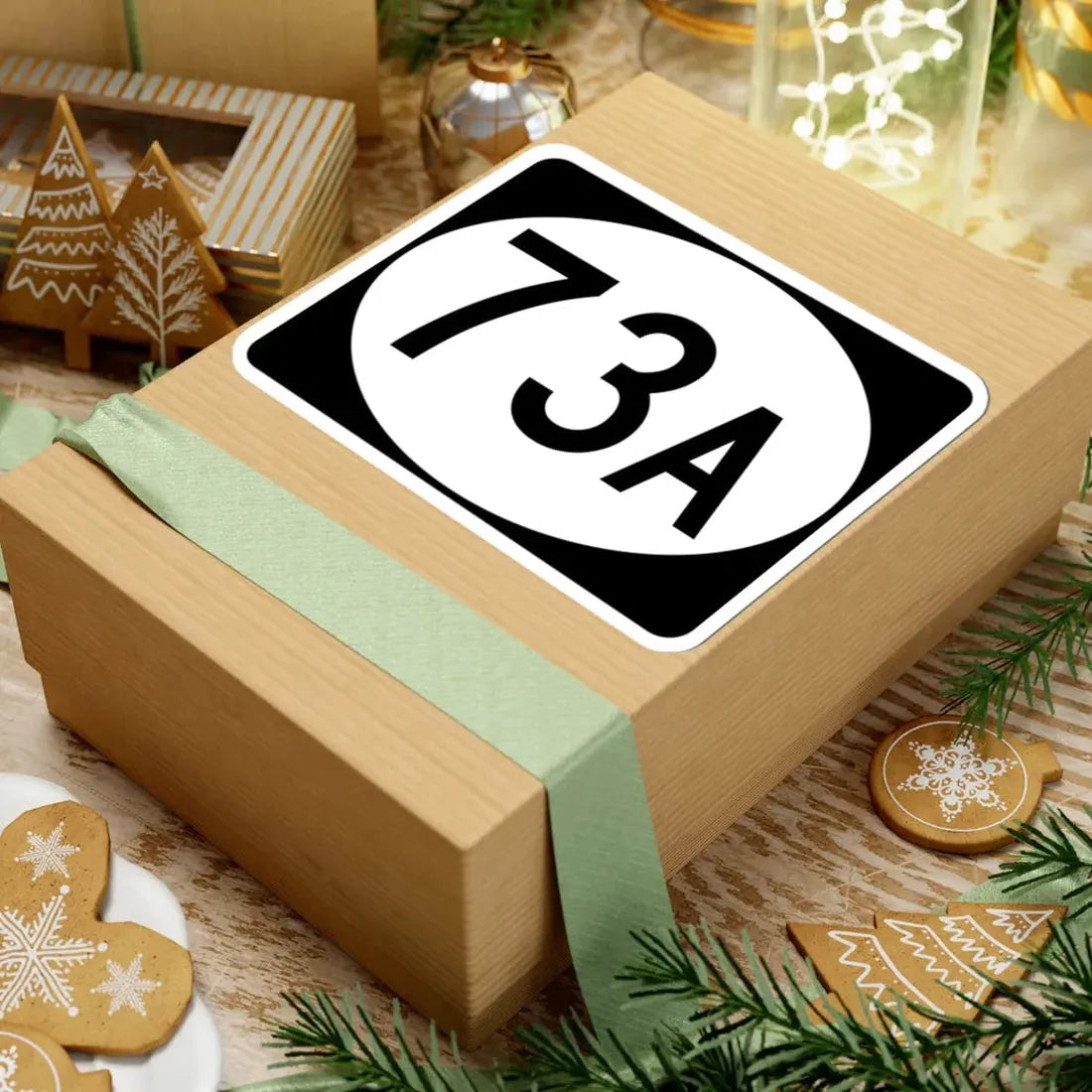 Vermont 73A (Vermont) (Road Sign) STICKER Vinyl Kiss-Cut Decal - The Sticker Space