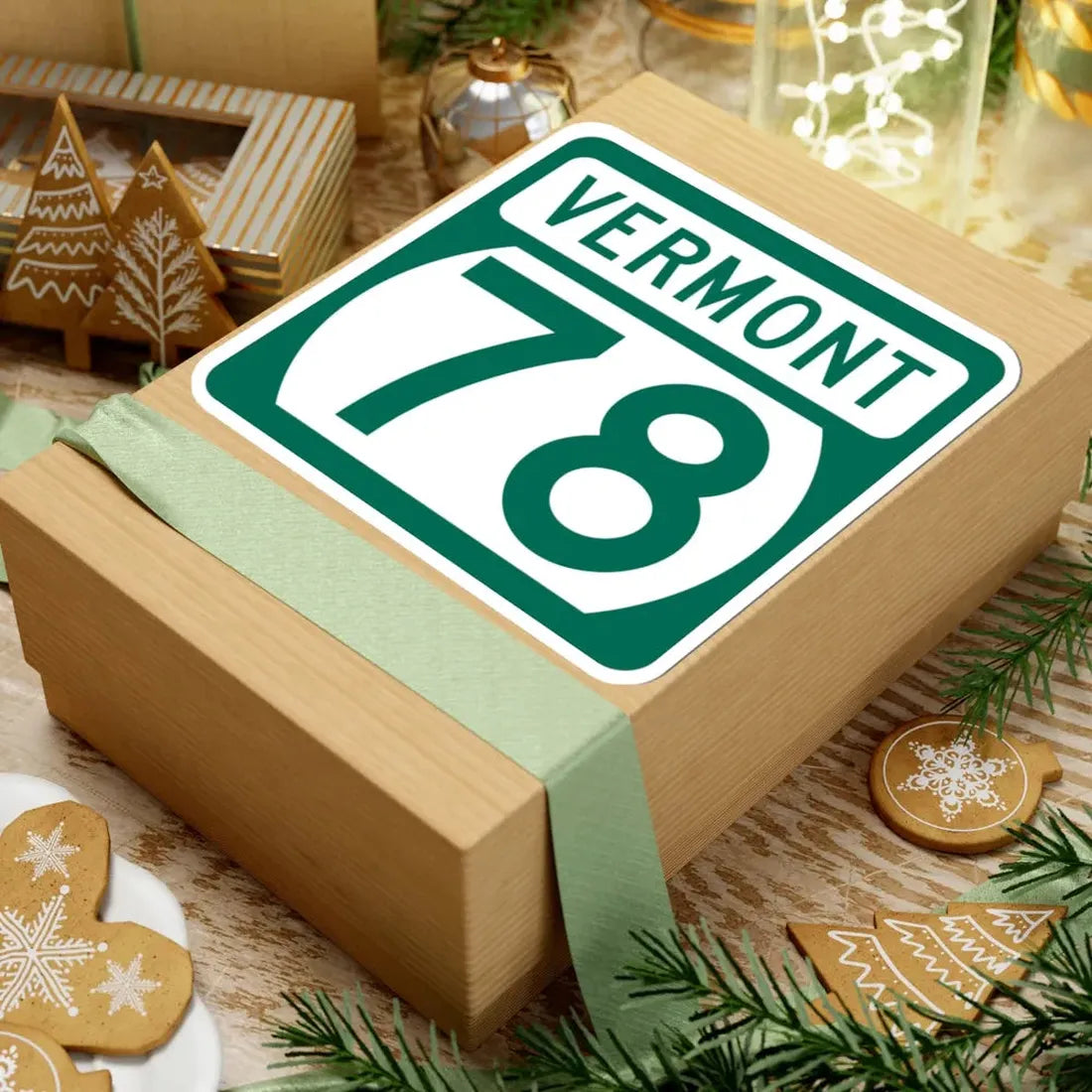 Vermont 78 (Vermont) (Road Sign) STICKER Vinyl Kiss-Cut Decal - The Sticker Space