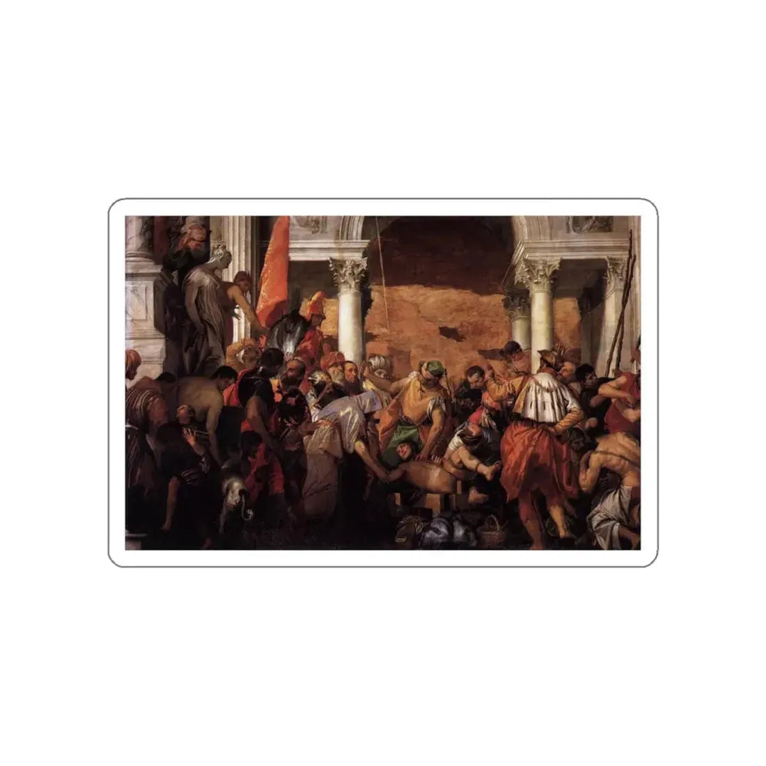 VERONESE, Paolo - Martyrdom of St Sebastian (Artwork) STICKER Vinyl Die-Cut Decal White Die-Cut 6 Inch - The Sticker Space