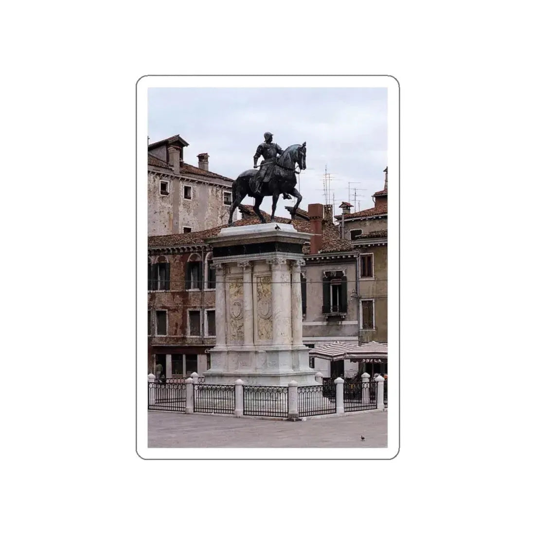 VERROCCHIO, Andrea del - Equestrian Statue of Colleoni4 (Artwork) STICKER Vinyl Die-Cut Decal White Die-Cut 6 Inch - The Sticker Space