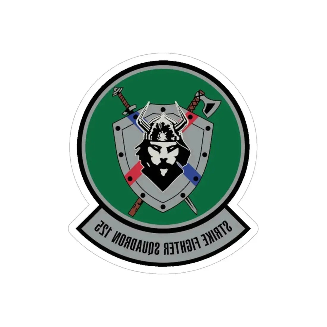 VFA 125 (U.S. Navy) REVERSE PRINT Transparent Die-Cut STICKER 5 Inch Die-Cut Transparent - The Sticker Space