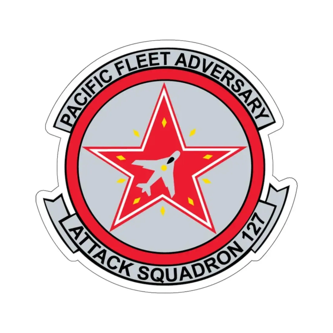 VFA 127 Adversary (U.S. Navy) STICKER Vinyl Kiss-Cut Decal 6 Inch White - The Sticker Space