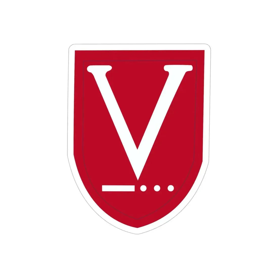 Victory Task Force (U.S. Army) REVERSE PRINT Transparent Die-Cut STICKER 5 Inch Die-Cut Transparent - The Sticker Space