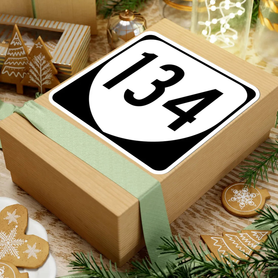 Virginia 134 1980 (Virginia) (Road Sign) STICKER Vinyl Kiss-Cut Decal - The Sticker Space