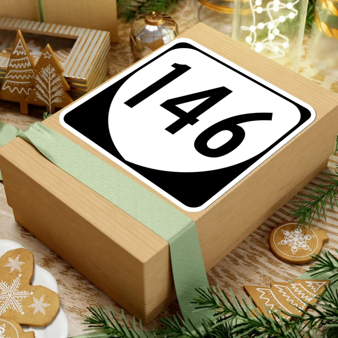 Virginia 146 1980 (Virginia) (Road Sign) STICKER Vinyl Kiss-Cut Decal - The Sticker Space