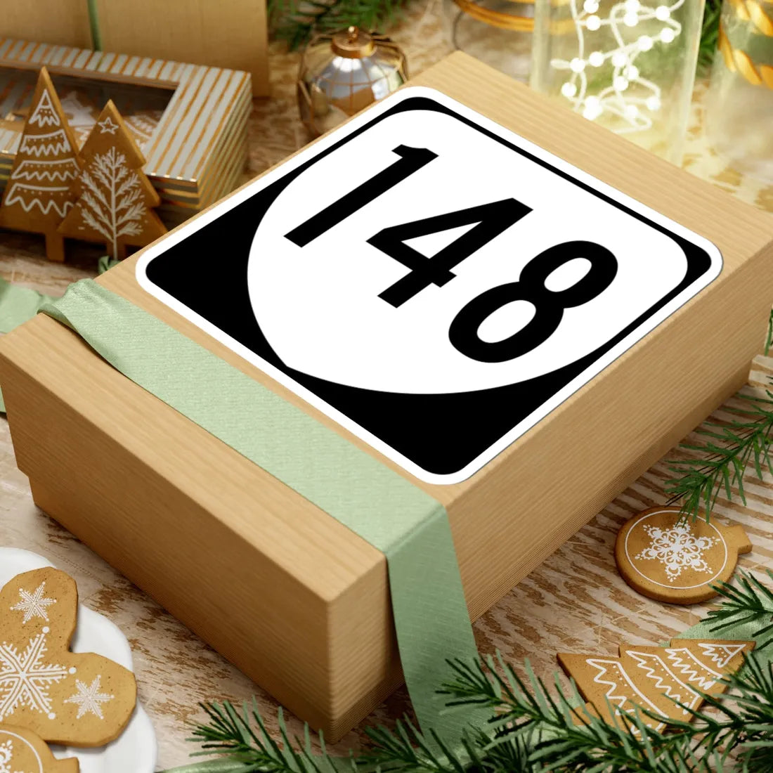 Virginia 148 1980 (Virginia) (Road Sign) STICKER Vinyl Kiss-Cut Decal - The Sticker Space