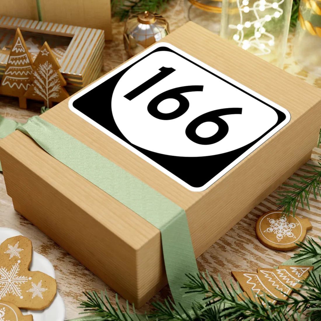 Virginia 166 (Virginia) (Road Sign) STICKER Vinyl Kiss-Cut Decal - The Sticker Space