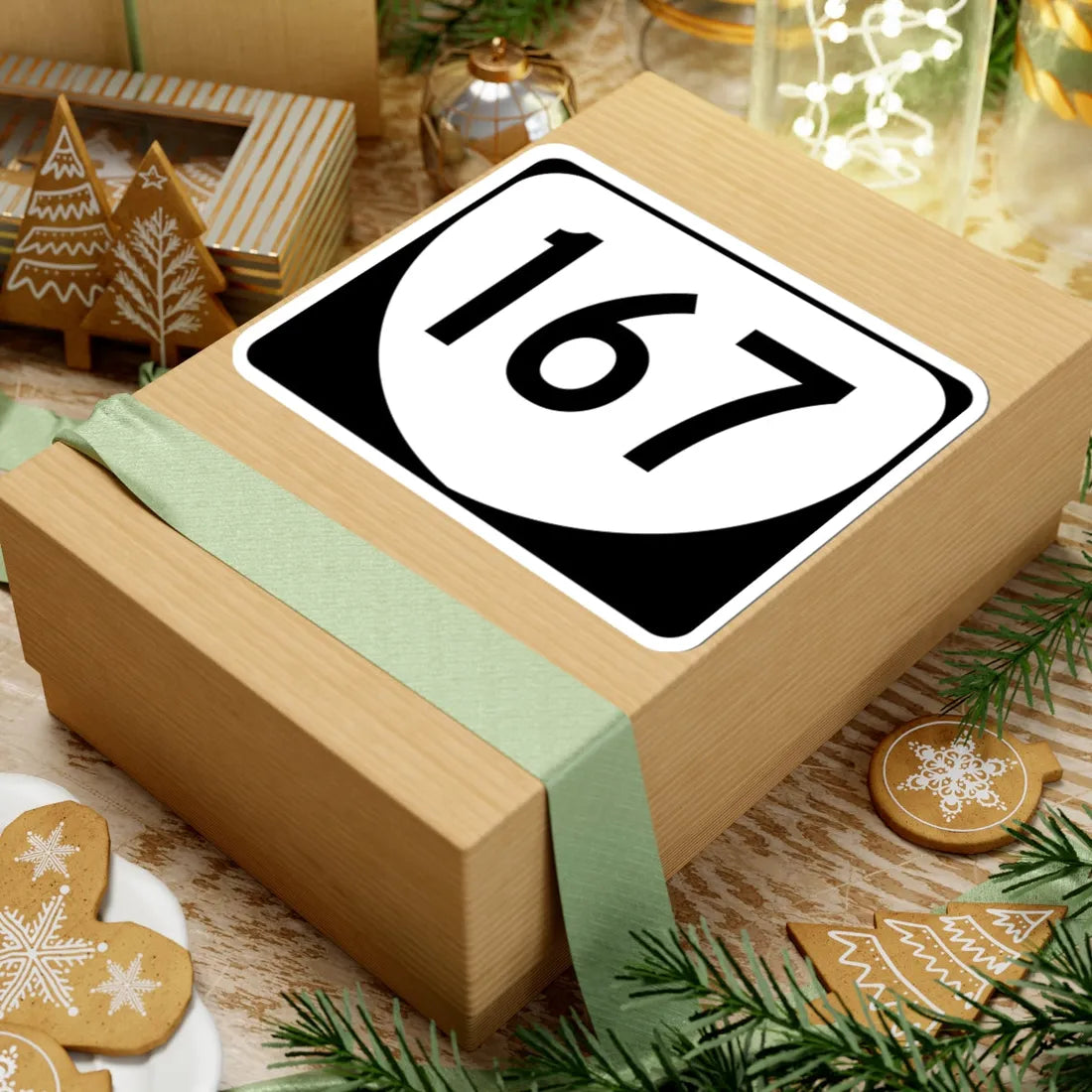 Virginia 167 (Virginia) (Road Sign) STICKER Vinyl Kiss-Cut Decal - The Sticker Space