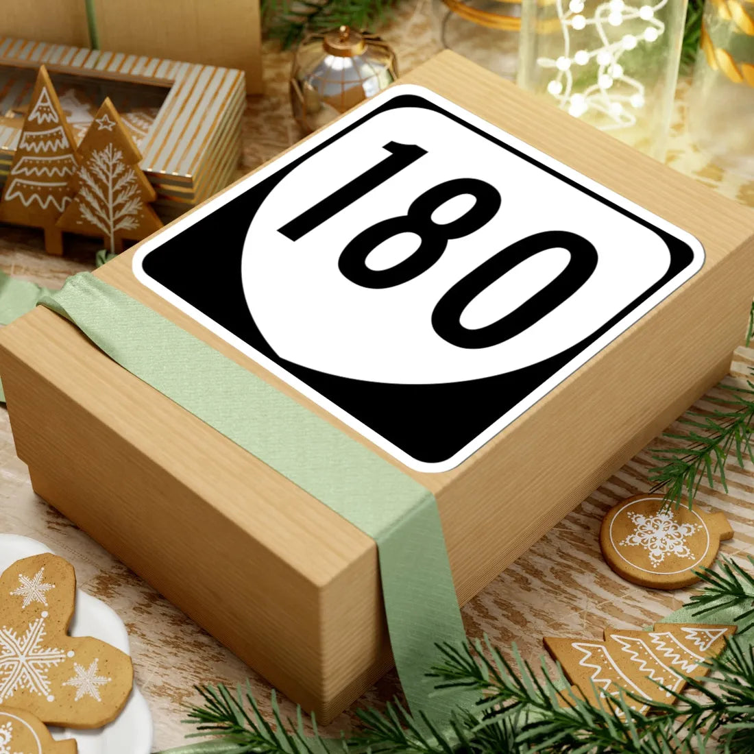 Virginia 180 1980 (Virginia) (Road Sign) STICKER Vinyl Kiss-Cut Decal - The Sticker Space