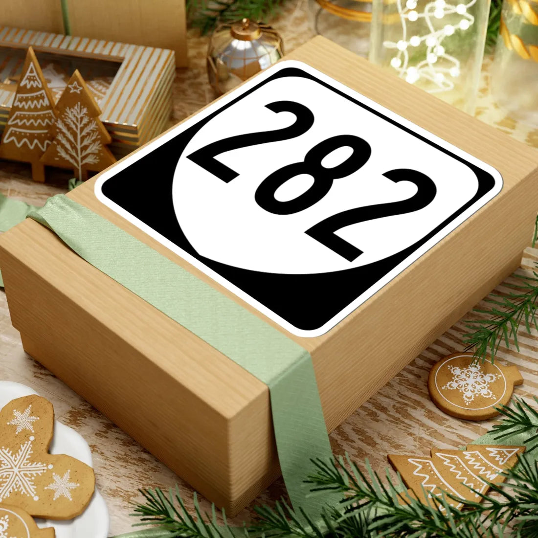 Virginia 282 1980 (Virginia) (Road Sign) STICKER Vinyl Kiss-Cut Decal - The Sticker Space