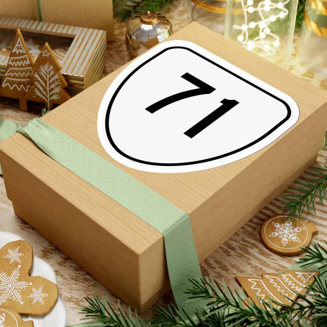 Virginia 71 1956 (Virginia) (Road Sign) STICKER Vinyl Kiss-Cut Decal - The Sticker Space