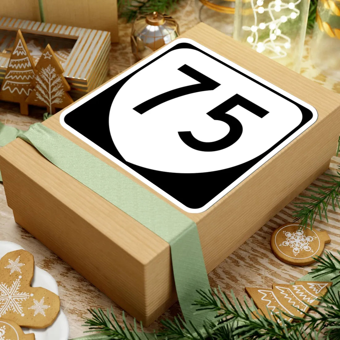 Virginia 75 (Virginia) (Road Sign) STICKER Vinyl Kiss-Cut Decal - The Sticker Space