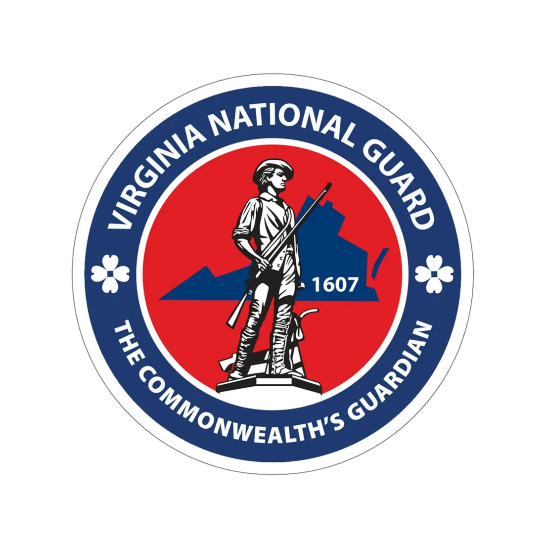 Virginia National Guard STICKER Vinyl Die-Cut Decal 5 Inch - The Sticker Space