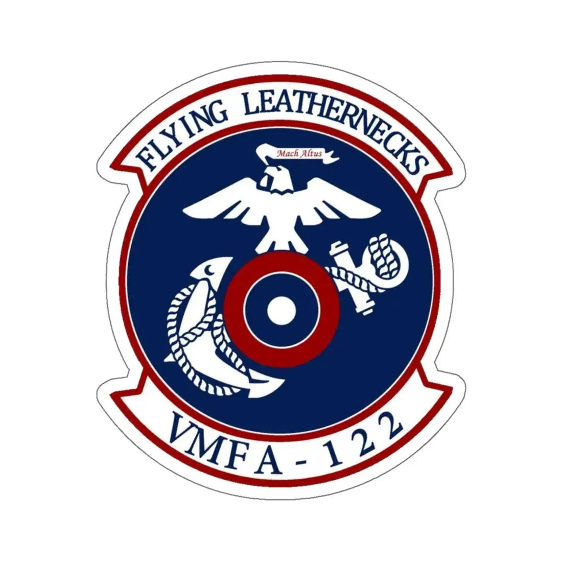 VMFA 122 Marine Fighter Attack Squadron 122 (USMC) STICKER Vinyl Kiss-Cut Decal 6 Inch White - The Sticker Space