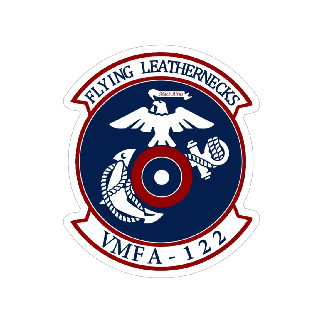 VMFA 122 Marine Fighter Attack Squadron 122 (USMC) Transparent STICKER Die-Cut Vinyl Decal 5 Inch - The Sticker Space